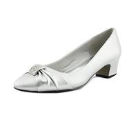 Easy Street Damen Eloise Pumps, Silver Satin Silver Easy Flex Dance Sole, 38 EU Weit