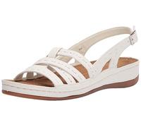 Easy Street Damen Kehlani Keilsandale, Weiss/opulenter Garten, 41 EU Weit