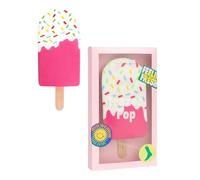 EAT MY SOCKS - Originelle und lustige Socken - Erdbeer-Eiscreme-Muster - High Top Socken - Komfort und Haltbarkeit - Ideal für Männer und Frauen - Größe 36 bis 45-1 Paar