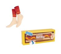 EAT MY SOCKS - Originelle und lustige Socken - Hot Dog Design - High Top Socken - Komfort und Langlebigkeit - Ideal für Männer und Frauen - Größen 36 bis 45-1 Paar