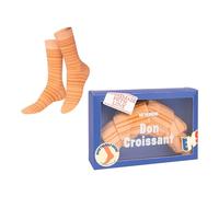 EAT MY SOCKS - Originelle und lustige Socken - Croissant Design - High Top Socken - Komfort und Langlebigkeit - Ideal für Männer und Frauen - Größen 36 bis 45-1 Paar