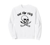 Eat The Rich Vintage Punk Rock Rebellion Retro Johnny 70er Jahre Sweatshirt
