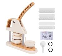 Eatbuy Knopfmacher 58 mm, Abzeichen maschine für Kinder, Abzeichenmaschine Set, Einfache & Sichere DIY Bastelgeschenke(Englisch, Deutsch, Französisch, Spanisch, Italienisch 5 Handbücher)