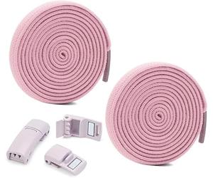 Eazylife Schnürsenkel, magnetische Schnürsenkel, kein Binden der Schnürsenkel, Metallverschluss, für Kinder und Erwachsene, für Sneaker, Sportschuhe, Wanderschuhe... (Rosa)