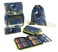 Eberhard Faber 577651 Schulranzen-Set Junge Polyethylenterephthalat Blau, Grün