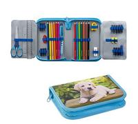 EBERHARD FABER Federmäppchen befüllt Hund Motiv 42-teilig, 19,6 x 13,2 cm St.