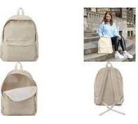 EBERHARD FABER Freizeit-Rucksack, aus Cord, beige gepolsterte Rückseite, großes Hauptfach & kleine Vorder - 1 Stück (577671)
