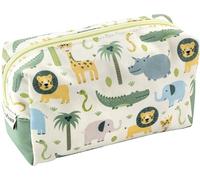 Eberhard Faber - Jumbo Schlamperbox Safari | Federmäppchen Kinder 20,5 x 9,5 x 9,5 cm mit großem Hauptfach für Stifte, Schulzubehör und Bastelmaterial