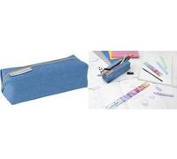 EBERHARD FABER Schlamper-Etui, jeansblau aus Polyester, mit Reißverschluss, unbestückt, - 1 Stück (577405)