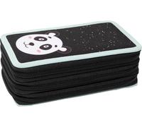 EBERHARD FABER Schüleretui Triple Decker Panda gefüllt schwarz/weiß 36 Teile