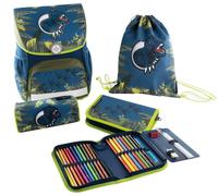Eberhard Faber 577651 Schulranzen-Set Junge Polyethylenterephthalat Blau, Grün