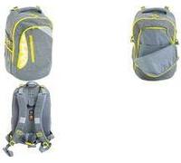 EBERHARD FABER Schulrucksack X-Style, grau/neongelb für Kinder/Teenager von 9 - 16 Jahren, aus Polyester, - 1 Stück (577637)