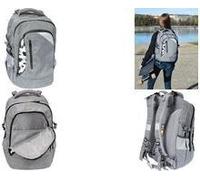 Eberhard Faber 577624 - Schulrucksack Teenager grau-schwarz, X-Style, 30 Liter Volumen