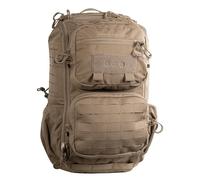 Eberlestock Romad Pack - Kompakter 16L Taktischer Rucksack mit HDPE-Rahmen, Antennen-Pass-Through, Trinkblasentasche & MOLLE-Panel - Robuster Militär- & Jagd-Tagesrucksack - Dry Earth