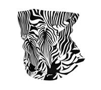 EBOSCUJW Abstrakter Tier-Zebra-Druck, Bandana-Halsmanschette, weicher Gesichtsschutz, Halswärmer, Schlauch, halbe Gesichtsmaske, Schal, Sturmhaube