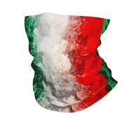 EBOSCUJW Italien-Flagge, Bandana-Halsmanschette, weicher Gesichtsschutz, Halswärmer, Schlauch, halbe Gesichtsmaske, Schal, Sturmhaube
