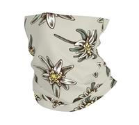 EBOSCUJW Seamless, Muster, Mit, H, Und, Gezeichnet, Farbige, Edelweiss, Bandana-Halsmanschette, weicher Gesichtsschutz, Halswärmer, Schlauch, halbe Gesichtsmaske, Schal, Sturmhaube