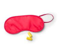 eBuyGB Bunte Augenmaske und Ohrstöpsel Set, Rot