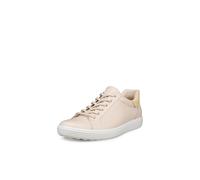 Ecco Sneaker Soft 7 Easy Slip Low – Premium-Leder – Limestone – Damen Größe 38
