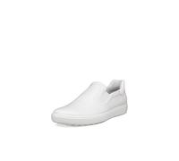 ECCO Soft 7 Easy Slip on Sneaker für Damen, Weiß/Lackweiß, 40/41 EU