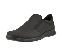 ECCO Alltag-Travelschuhe Irving (Nubukleder, Slip-On) schwarz Herren, Größe Euro (US) 40