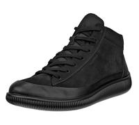 ECCO Alltag-Travelschuhe Soft Zero Bootie WP Mid-Cut (Premium-Leder, wasserdicht) schwarz Damen, Größe Euro (US) 38
