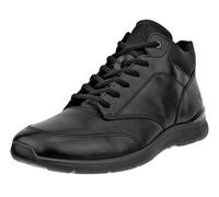 Ecco Alltag-Winterschuhe Irving Mid-Cut, Premium-Leder, wärmendes Futter, Schwarz Herren 43