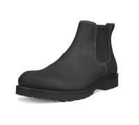 Chelseaboots ECCO "ECCO CHARLESTOWN", Herren, Gr. 40, schwarz, Nubukleder, Basic, Schuhe Chelseaboots, Schlupfboots, Stiefelette mit seitlichen Stretcheinsätzen, waterproof (45145618-40) schwarz