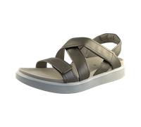 Ecco Soft Sandalen grau metallic Kreuzriemen 238813 - Größe 35