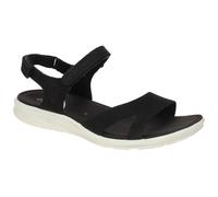 ECCO Sandale Cruise II 3 Strap (Nubukleder) schwarz Damen, Größe Euro (US) 40