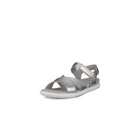 Ecco Leder-Sandalen "Damara" in Silber - 44% | Größe 42 | Damen Sandalen