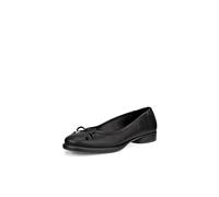 ECCO Damen-Ballerina-Schleife, geformt, luxuriös, flach, Schwarz, 36/36.5 EU