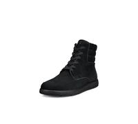 Schnürstiefelette ECCO "ECCO BELLA 2", Damen, Gr. 41, schwarz, Nubukleder, Schuhe Schnürstiefelette, Schnürboots, Casual-Stiefelette mit gesteppter Schaftpolsterung (18848715-41) schwarz