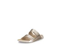 ECCO Damen Cozmo Two Band Schiebe-Sandalen, Reines Weißgold Metallic, 39/40 EU
