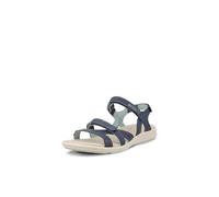 ECCO Damen CRUISE II Flat Sandal, Blau (MARINE/ICE FLOWER), 38 EU