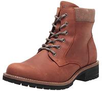 ECCO Damen Elaina Schnürschuh Hydromax Stiefelette, Cognac/Cocoa Brown Nubuck, 38/38.5 EU