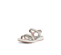 ECCO Damen Flat Sandal, Beige Siver Grey Gravel Rose Dust, 41 EU