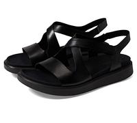 Ecco Damen FLOWT W Flat Sandal, Black, 40 EU
