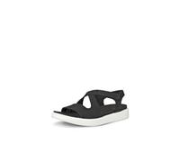Ecco Leder-Sandalen "Flowt" in Schwarz - 46% | Größe 40 | Damen Sandalen