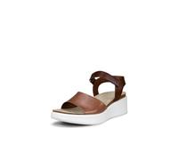 ECCO Damen Flowt Wedge Kork Sandale, Kaschmir/Kakaobraun, 35/35.5 EU