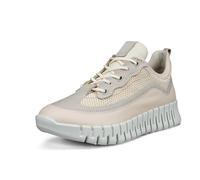 Ecco - Damen Ledersneaker Gruuv limestone LIMESTONE/GRAVEL/LIMESTONE - Gr. - EU 37