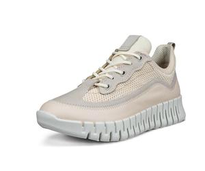Ecco - Damen Ledersneaker Gruuv limestone LIMESTONE/GRAVEL/LIMESTONE - Gr. - EU 41