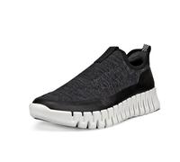 Ecco - Damen Ledersneaker Gruuv schwarz BLACK/MAGNET - Gr. - EU 39