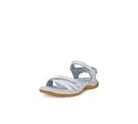 Trekkingsandale ECCO "ECCO OFFROAD ROAM W", Damen, Gr. 35, blau (hellblau), Leder, Schuhe Trekkingsandale, Outdoorschuh, Sommerschuh, Freizeitsandale, mit Klettverschlüssen (96762467-35)