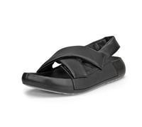 ECCO Sandale Cozmo Croos (Vollnarbenleder) schwarz Damen, Größe Euro (US) 37