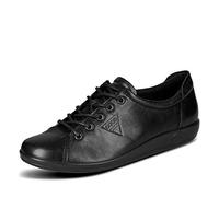 ECCO Damen Schnürschuhe Soft 2.0 sportlich Schwarz Größe 38
