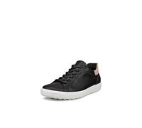 Ecco Sneaker Soft 7 Easy Slip Low - Premium-Leder schwarz Damen Größe 40