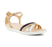 ECCO Damen Simpil Sandal Flat Sandal Knöchelriemen, Multicolour Powder, 41 EU