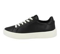 Ecco »Street tray« Plateausneaker mit weißer Laufsohle, schwarz