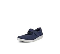 Ecco Damen Schuhe Soft 2 Mary-Jane Ballerina Blau 207503 Größe 40